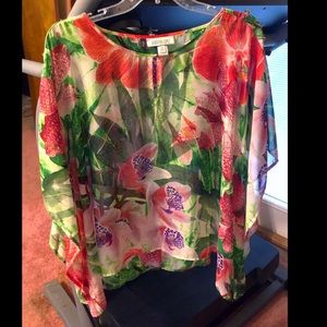 JLo by Jennifer Lopez Size XL Short Sleeve Blouse